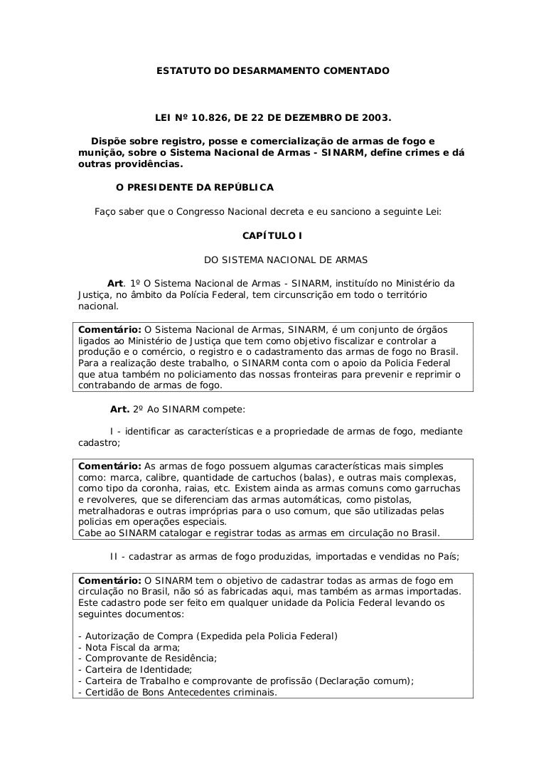 Lei 10826 Pdf